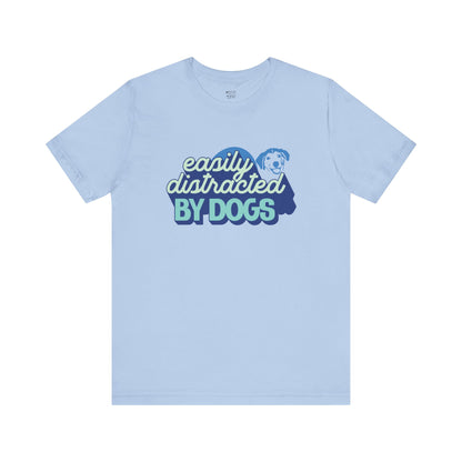 easily-distracted-by-dogs-woman-tshirt-closeup-blue