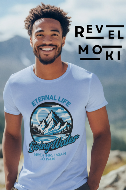 eternal-life-living-water-christian-tshirt-blue