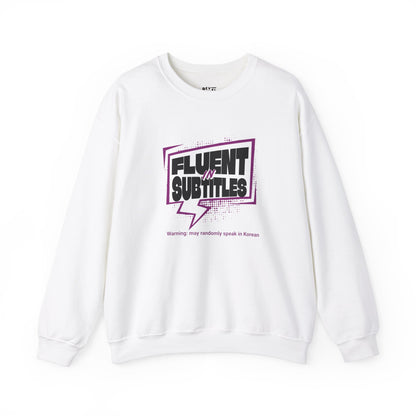 fluent-in-subtitles-sweatshirt-closeup-white