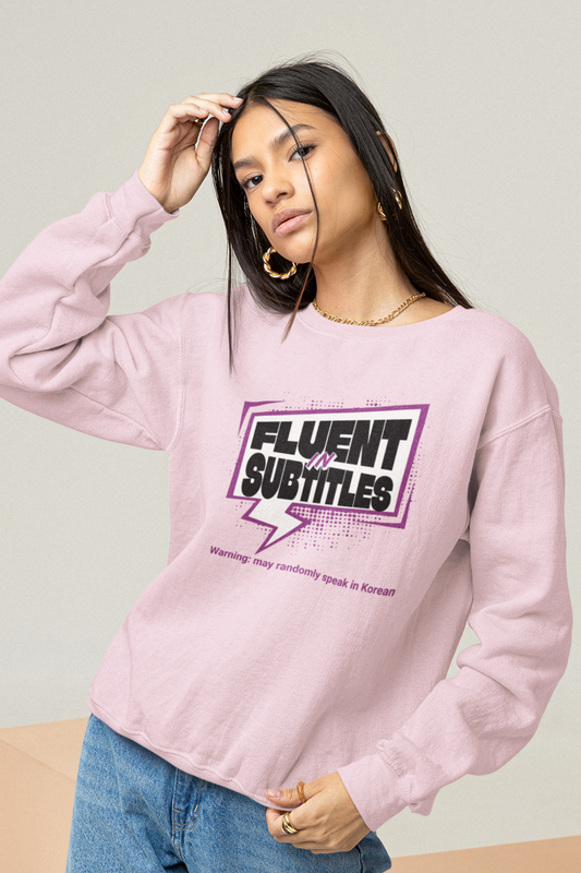 fluent-in-subtitles-sweatshirt-pink