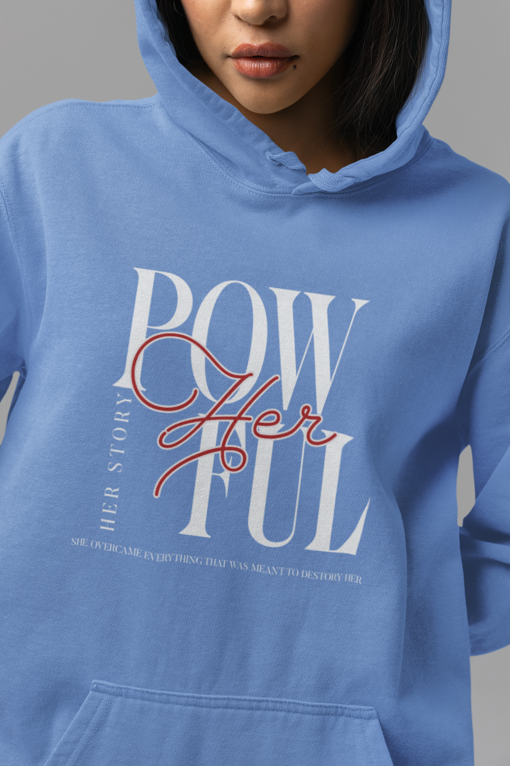 front-of-woman-hoodie-pow-herful-her-story-blue