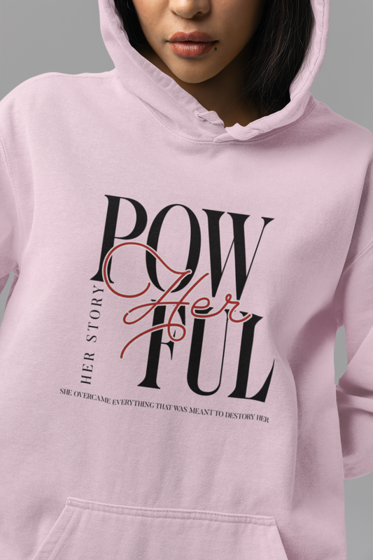 front-of-woman-hoodie-pow-herful-her-story-pink