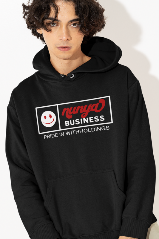 funny-humorous-nunya-business-hoodie-black