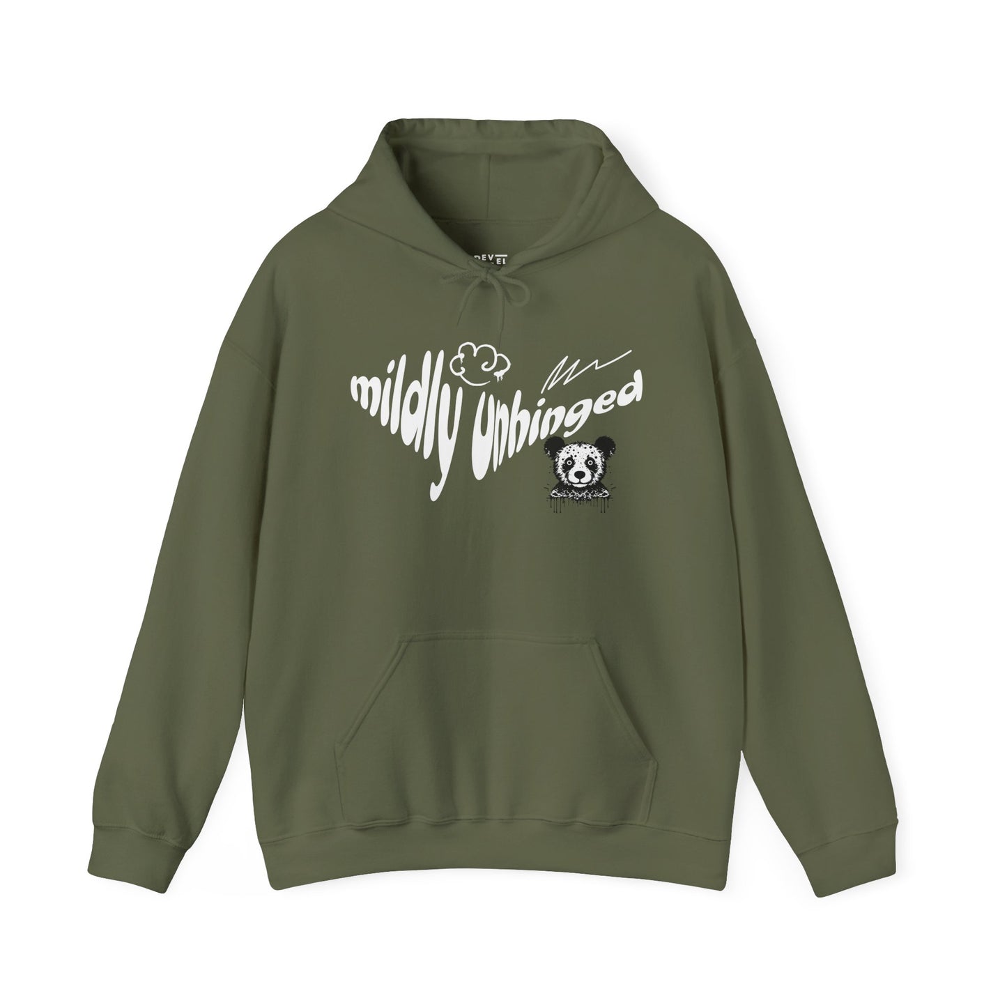 funny-hoodie-that-says-mildly-unhinged-green