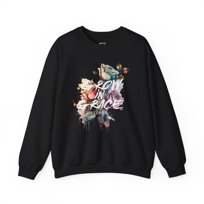 grow-in-grace-watercolors-woman-sweatshirt-closeup-black