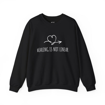healing-is-not-linear-womens-sweatshirt-closeup-black