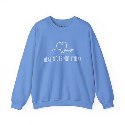 healing-is-not-linear-womens-sweatshirt-closeup-blue