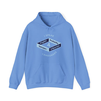 i-speak-4-languages-funny-hoodies-closeup-blue