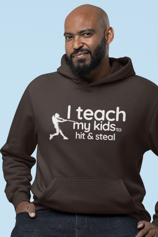 i-teach-my-kids-to-hit-and-steal-baseball-dad-hoodie-dark-chocolate