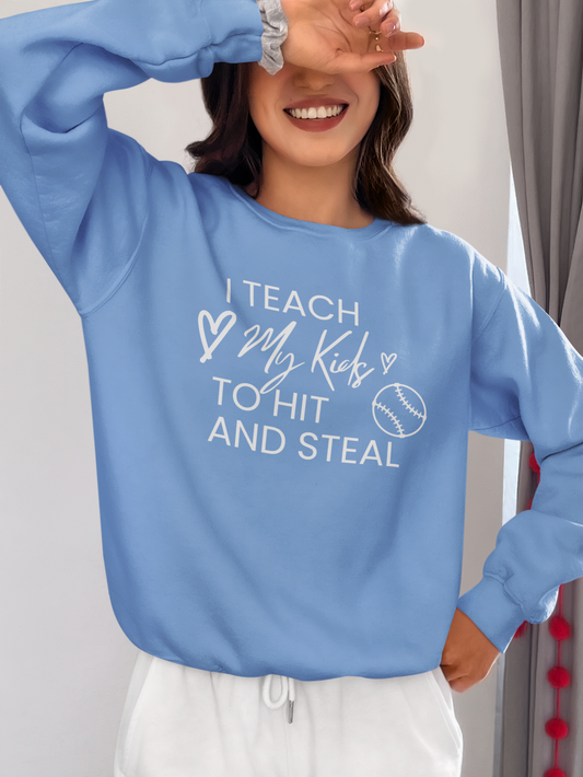 i-teach-my-kids-to-hit-and-steal-baseball-mom-sweatshirt-blue