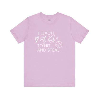 i-teach-my-kids-to-hit-and-steal-baseball-mom-tee-closeup-lilac