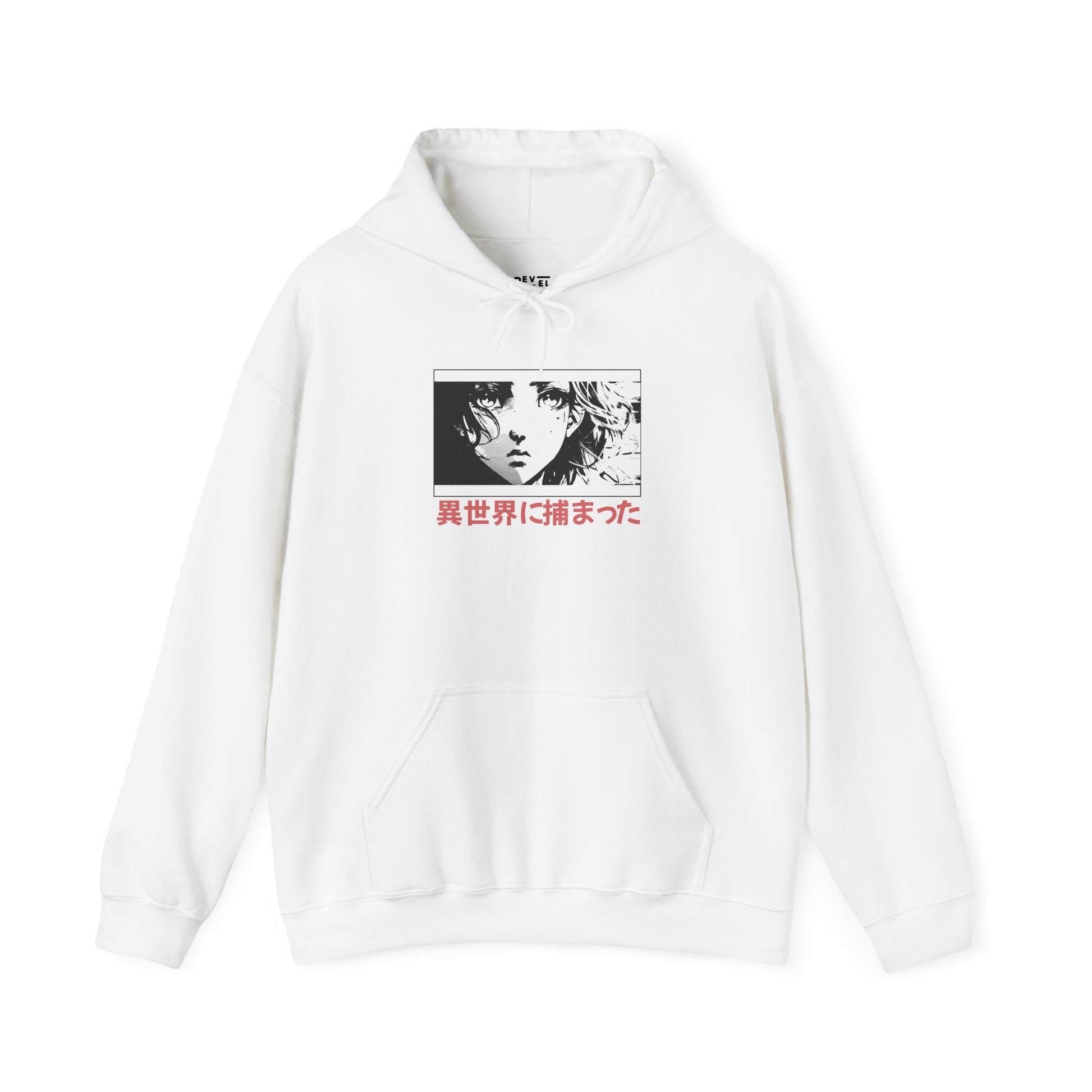japanese-anime-isekai-graphic-hoodie-front-closeup-white