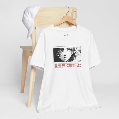 japanese-anime-isekai-graphic-tshirt-front-closeup-white