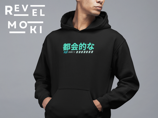 japanese-anime-plot-armor-mens-hoodie-front-black