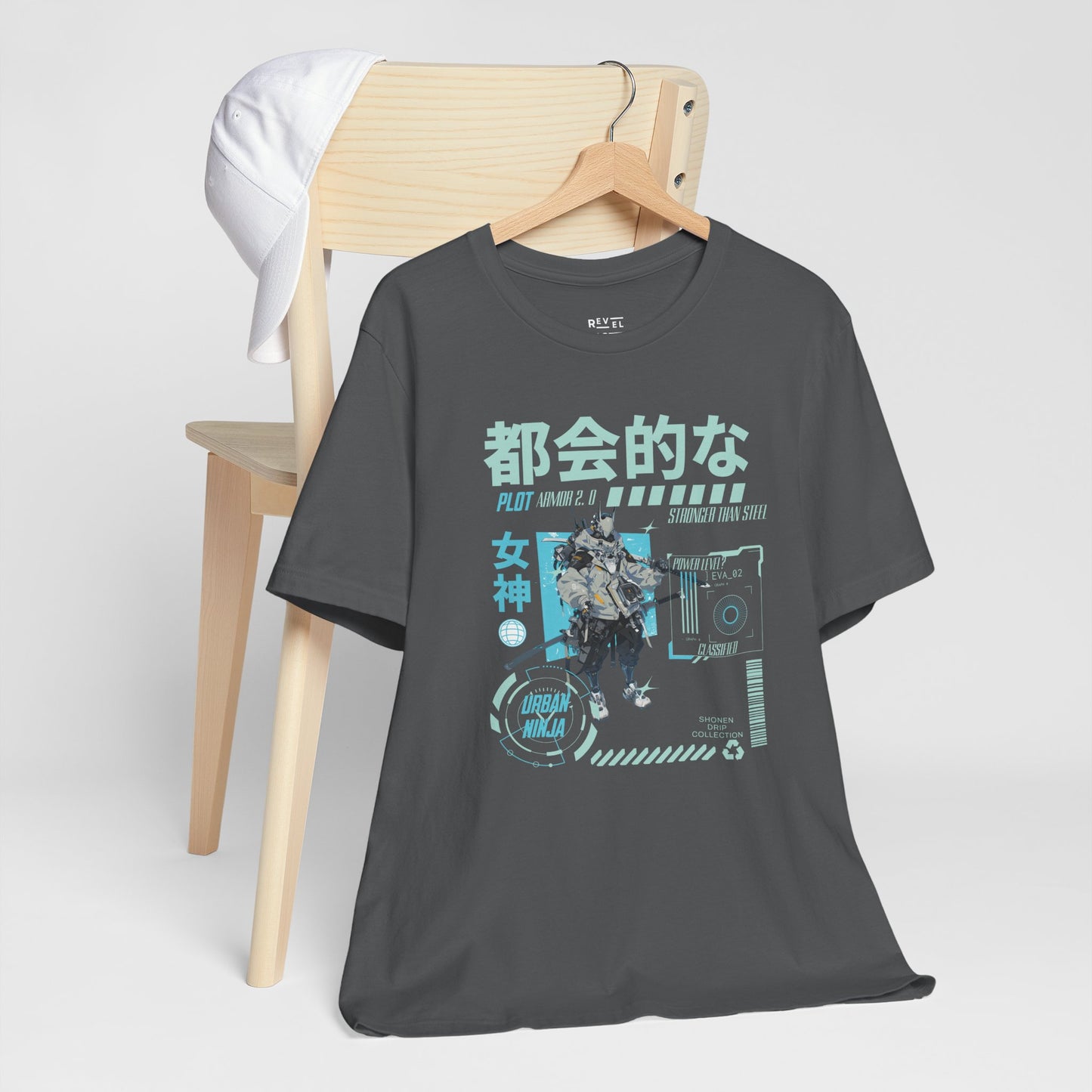 japanese-anime-plot-armor-mens-tshirt-closeup-gray