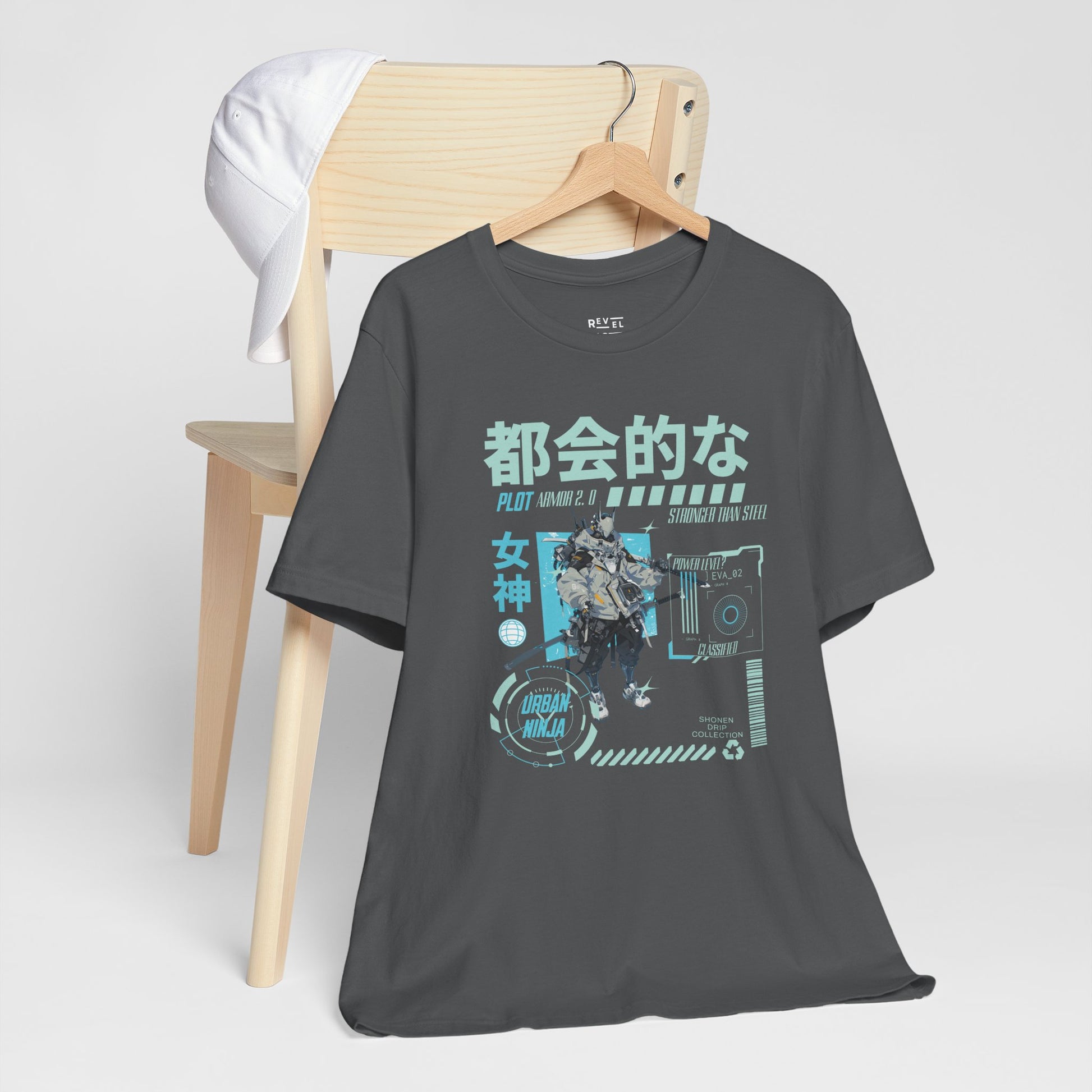 japanese-anime-plot-armor-mens-tshirt-closeup-gray