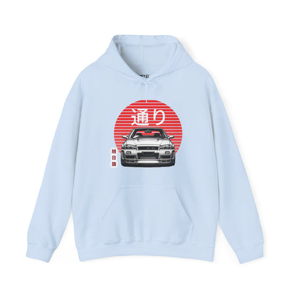 japanese-sun-streetcar-mens-hoodie-closeup-blue