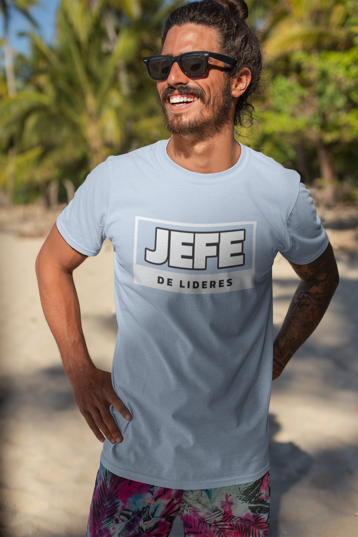 jefe-de-lideres-mens-tshirt-light-blue