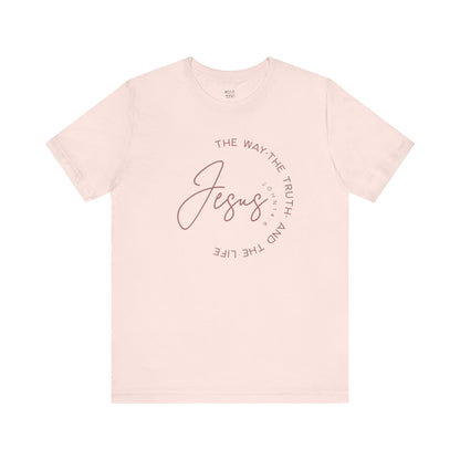 jesus-the-way-the-truth-and-the-life-woman-tee-closeup-soft-pink