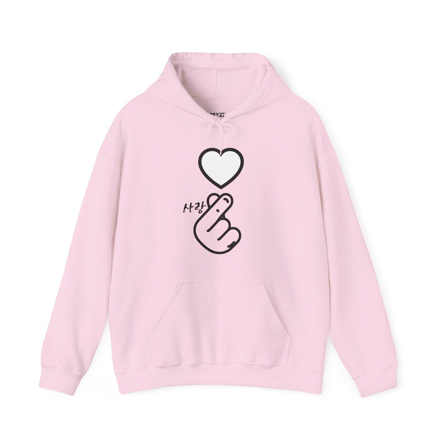 korean-finger-heart-hoodie-closeup-pink