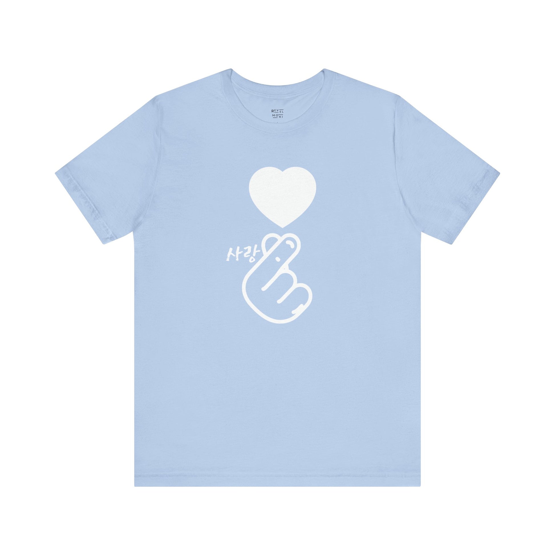 korean-finger-heart-tee-closeup-blue