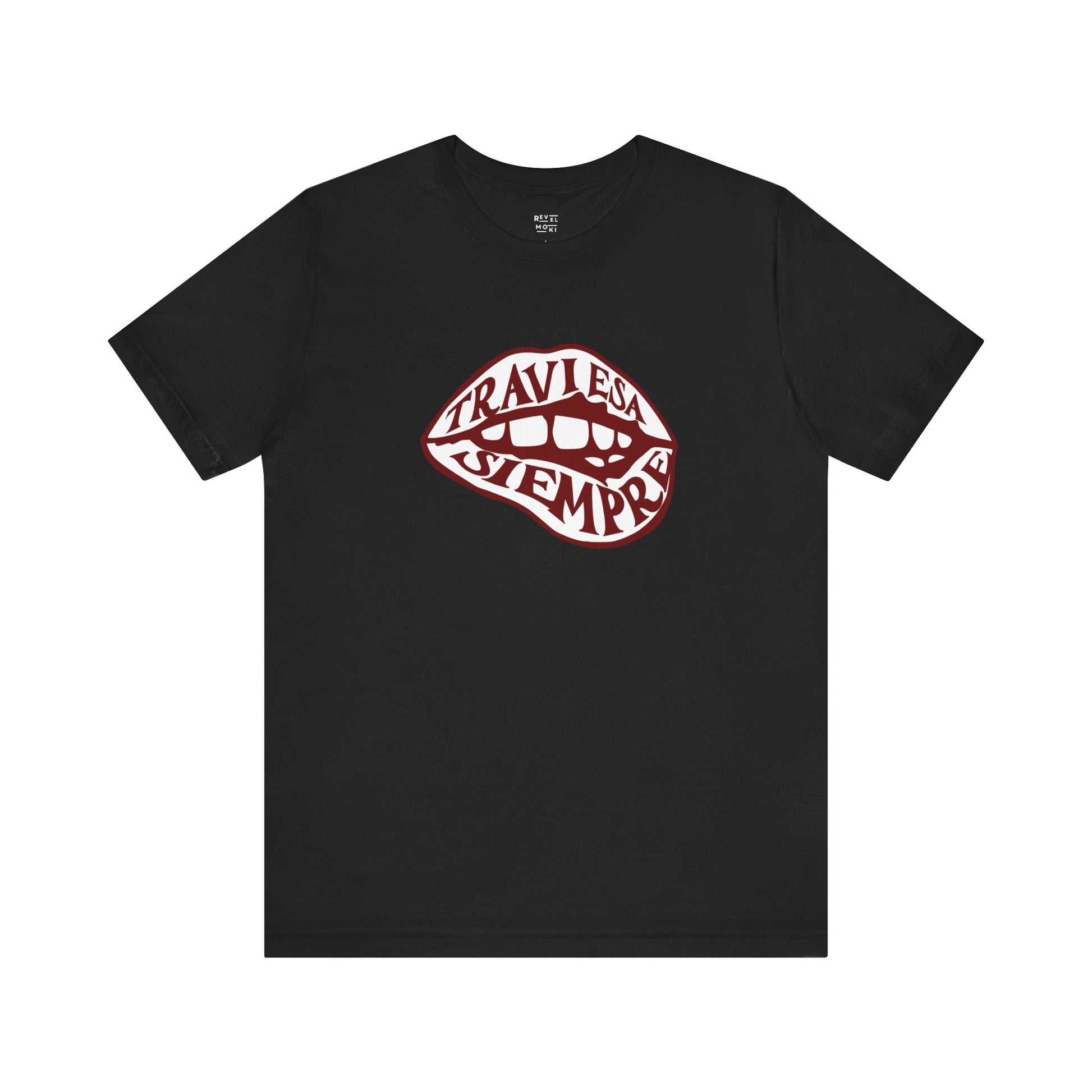 latina-wearing-always-naught-tee-closeup-black
