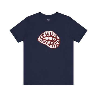latina-wearing-always-naught-tee-closeup-navy