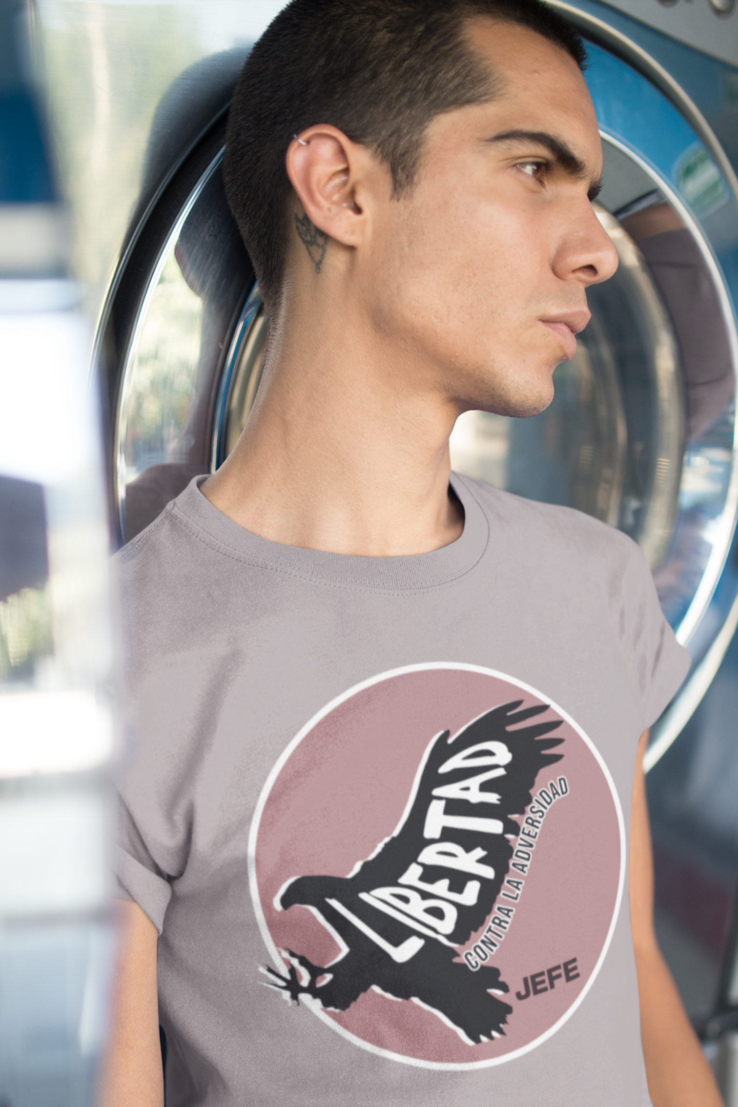 latino-mens-tshirt-freedom-against-adversity-spanish-tee-pebble-brown-closeup2