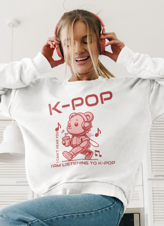 listening-to-kpop-sweatshirt-white
