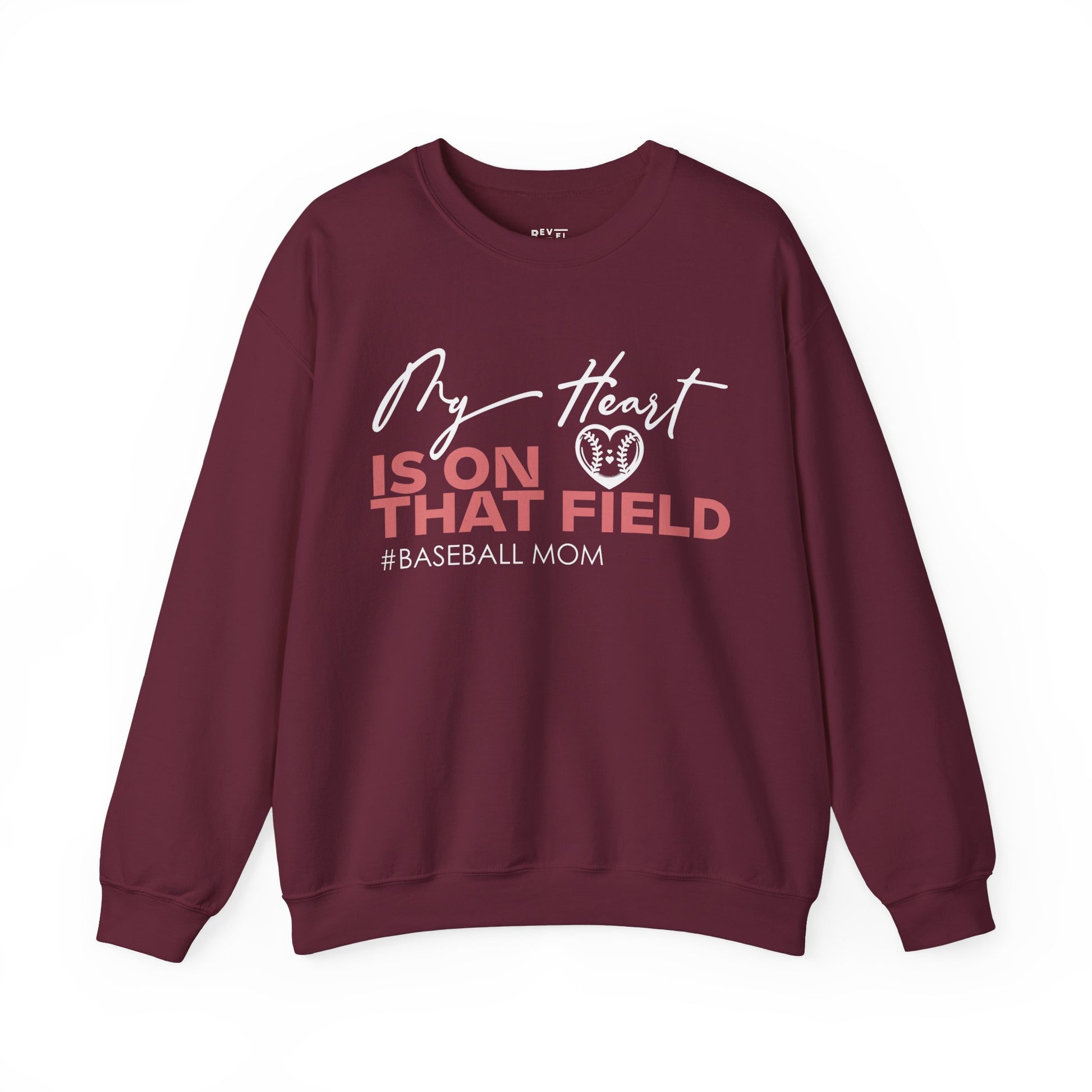my-heart-is-on-that-field-baseball-mom-sweatshirt-closeup-maroon
