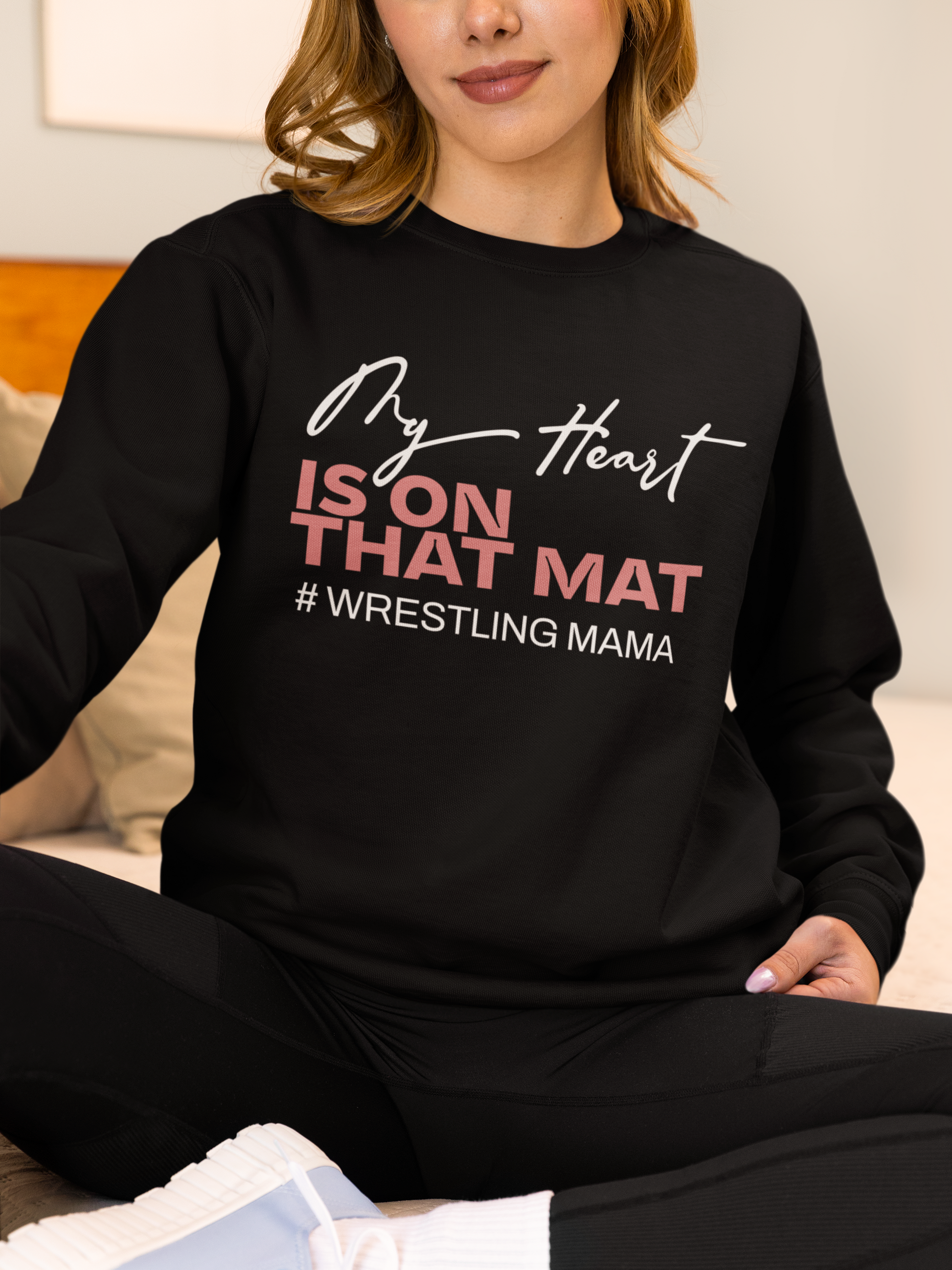 my-heart-is-on-that-mat-wrestling-mom-sweatshirt-black