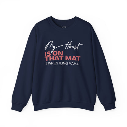 my-heart-is-on-that-mat-wrestling-mom-sweatshirt-closeup-navy