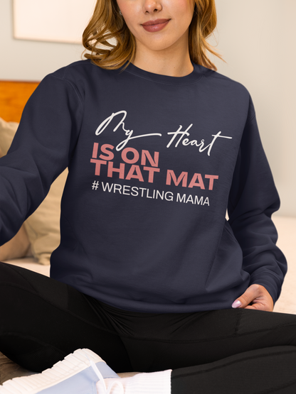 my-heart-is-on-that-mat-wrestling-mom-sweatshirt-navy