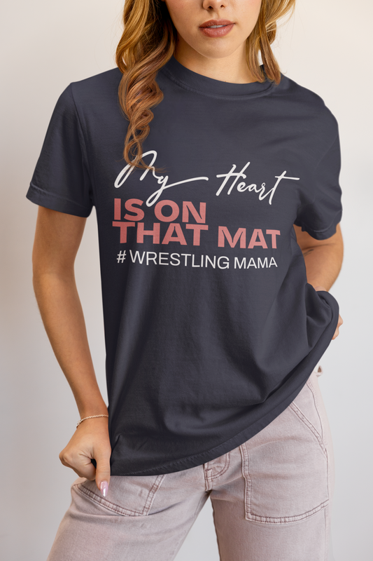 my-heart-is-on-that-mat-wrestling-mom-tee-navy