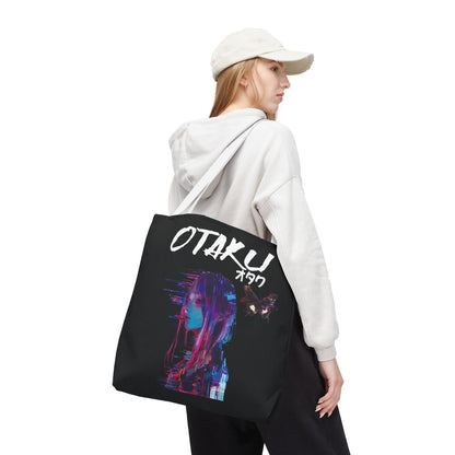 otaku-japanese-anime-tote-bag-large-white-handle-closeup