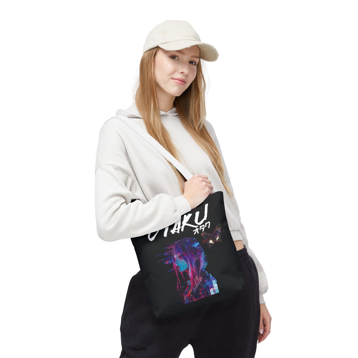 otaku-japanese-anime-tote-bag-small-white-handle-mockup