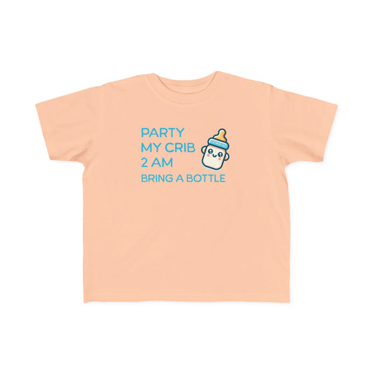 party-my-crib-funny-baby-tee-peach