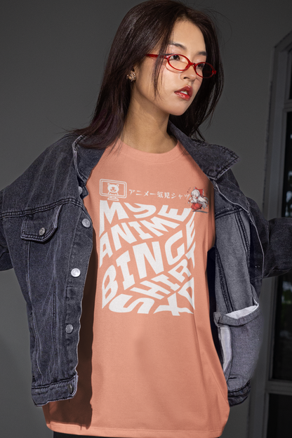 person-wearing-anime-binge-graphic-tee-color-sunset