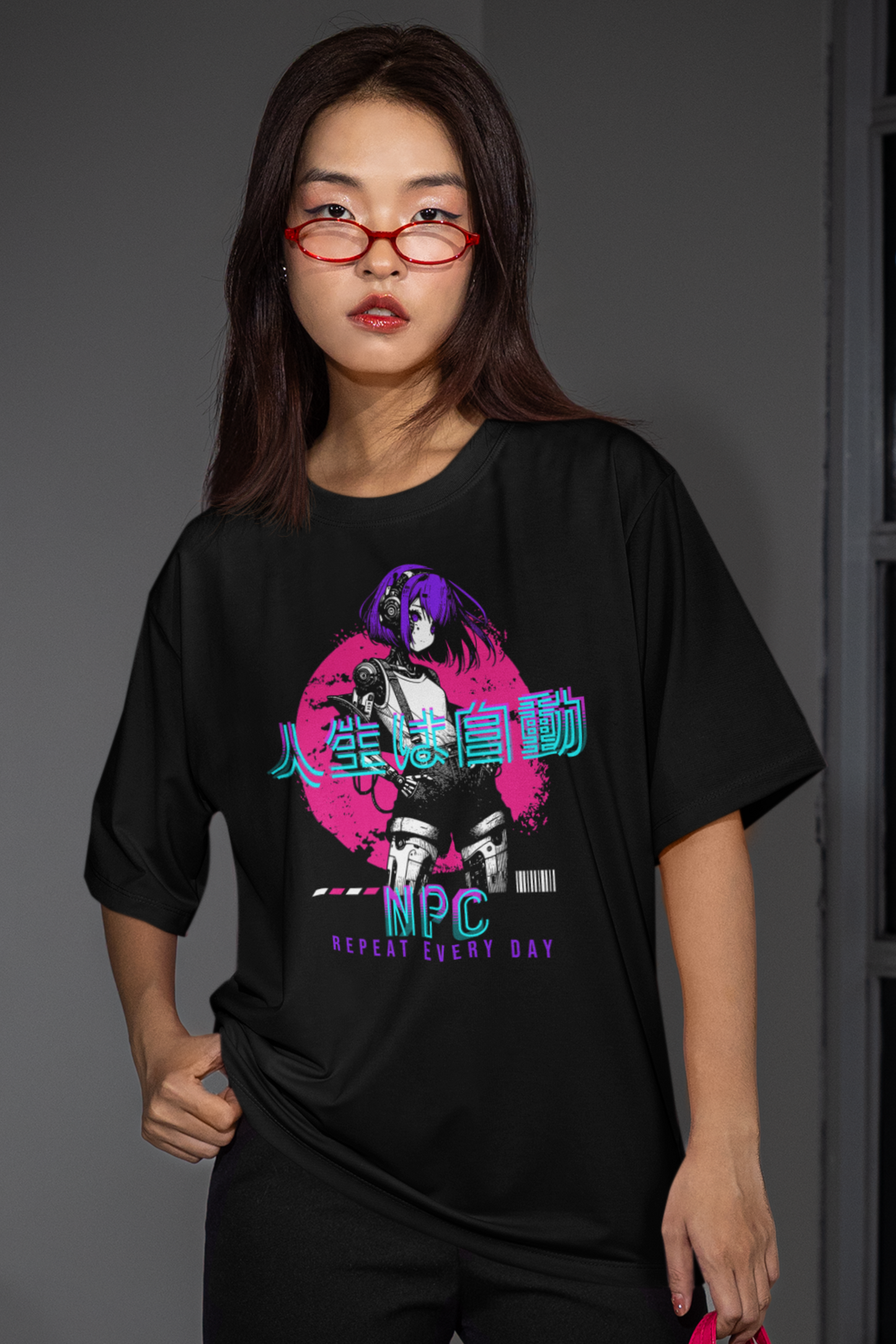 person-wearing-anime-npc-graphic-tee-color-black