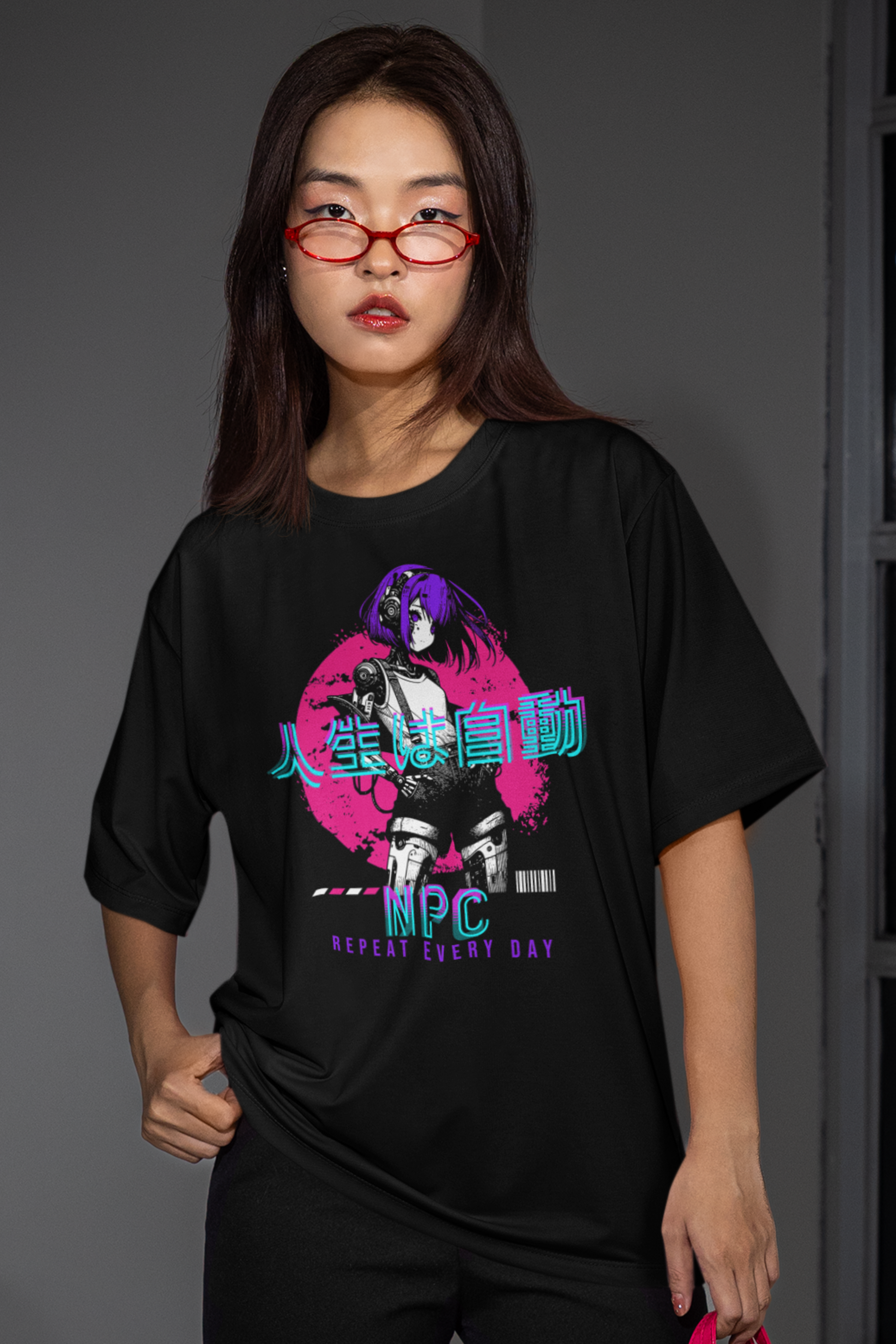 person-wearing-anime-npc-graphic-tee-color-black