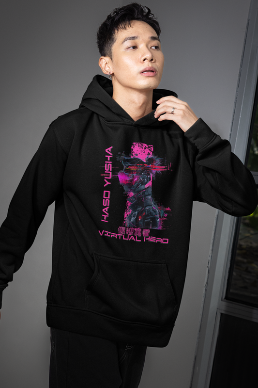 person-wearing-anime-virtual-hero-hoodie-color-black