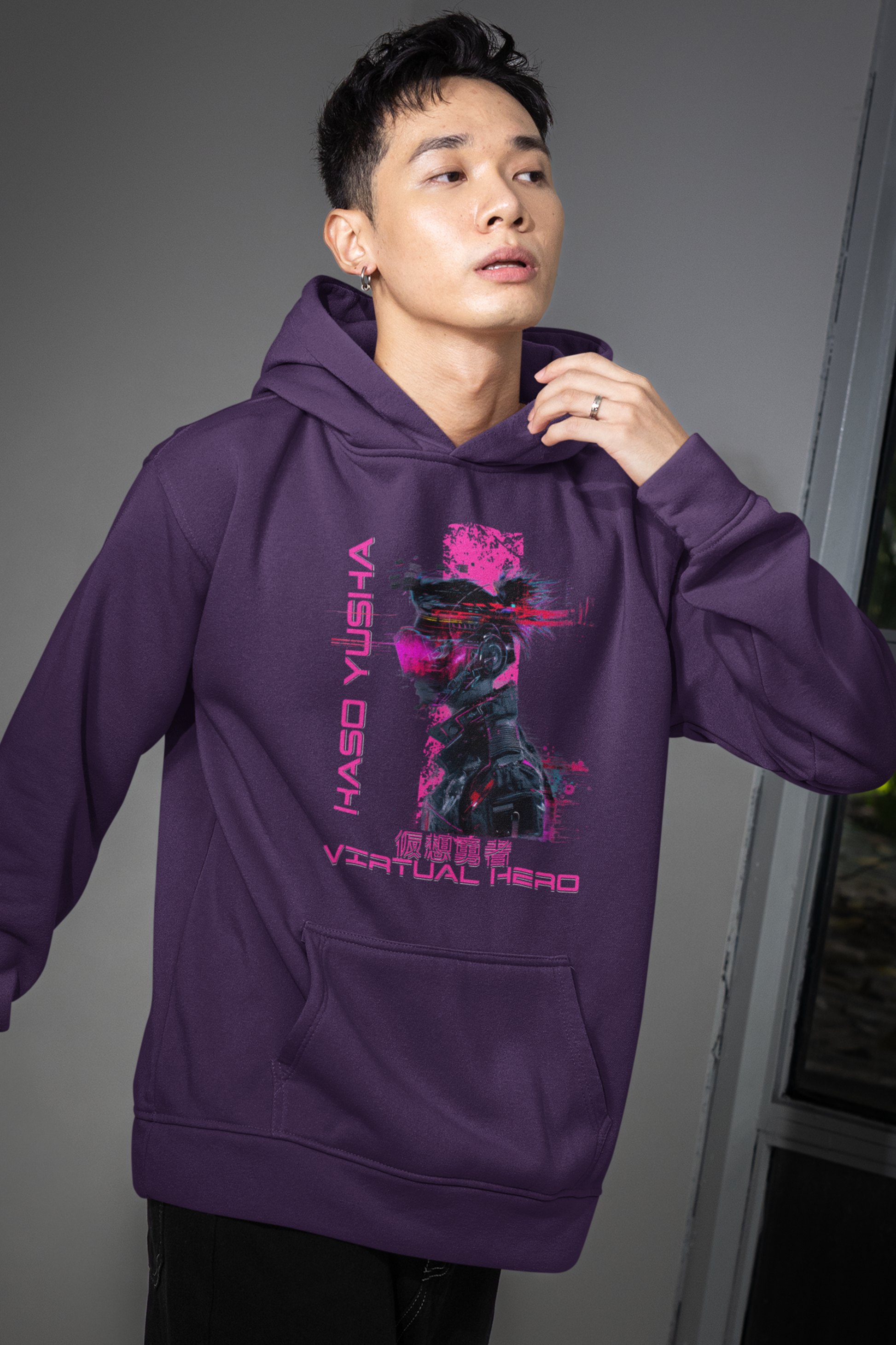 person-wearing-anime-virtual-hero-hoodie-color-purple