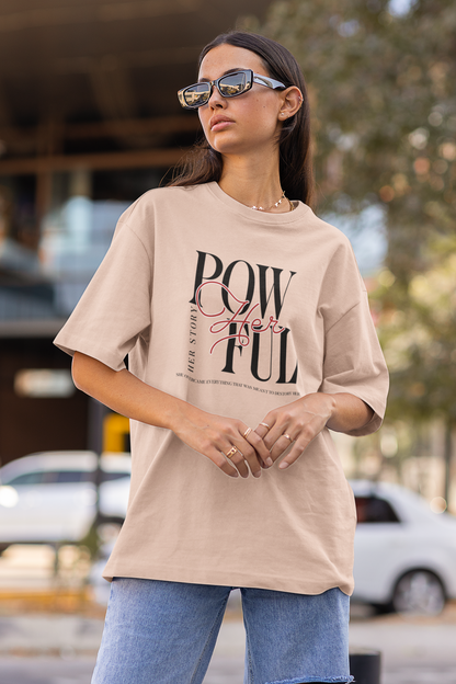 pow-her-ful-her-story-front-tee-peach
