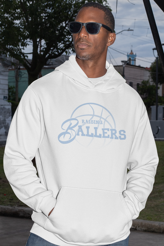 raising-ballers-basketball-dad-hoodie-white