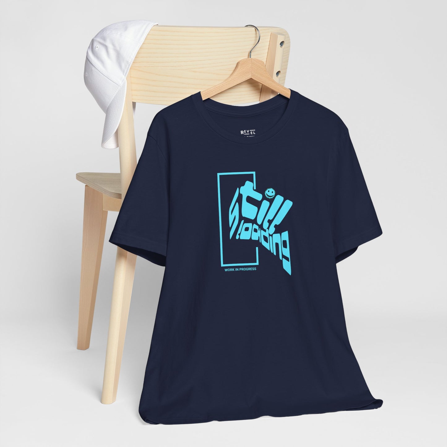 t-shirt-with-graphic-design-says-still-loading-color-navy