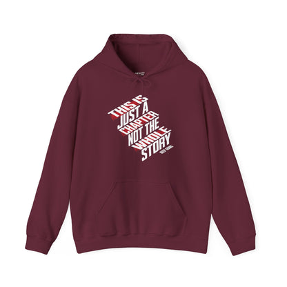 this-is-just-a-chapter-not-the-whole-story-keep-going-mental-health-hoodie-closeup-maroon