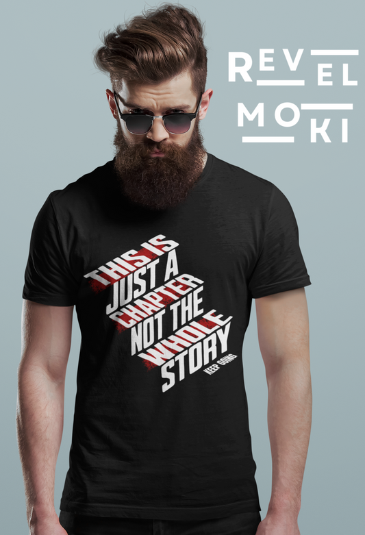 this-is-just-a-chapter-not-the-whole-story-keep-going-mental-health-tshirt-black