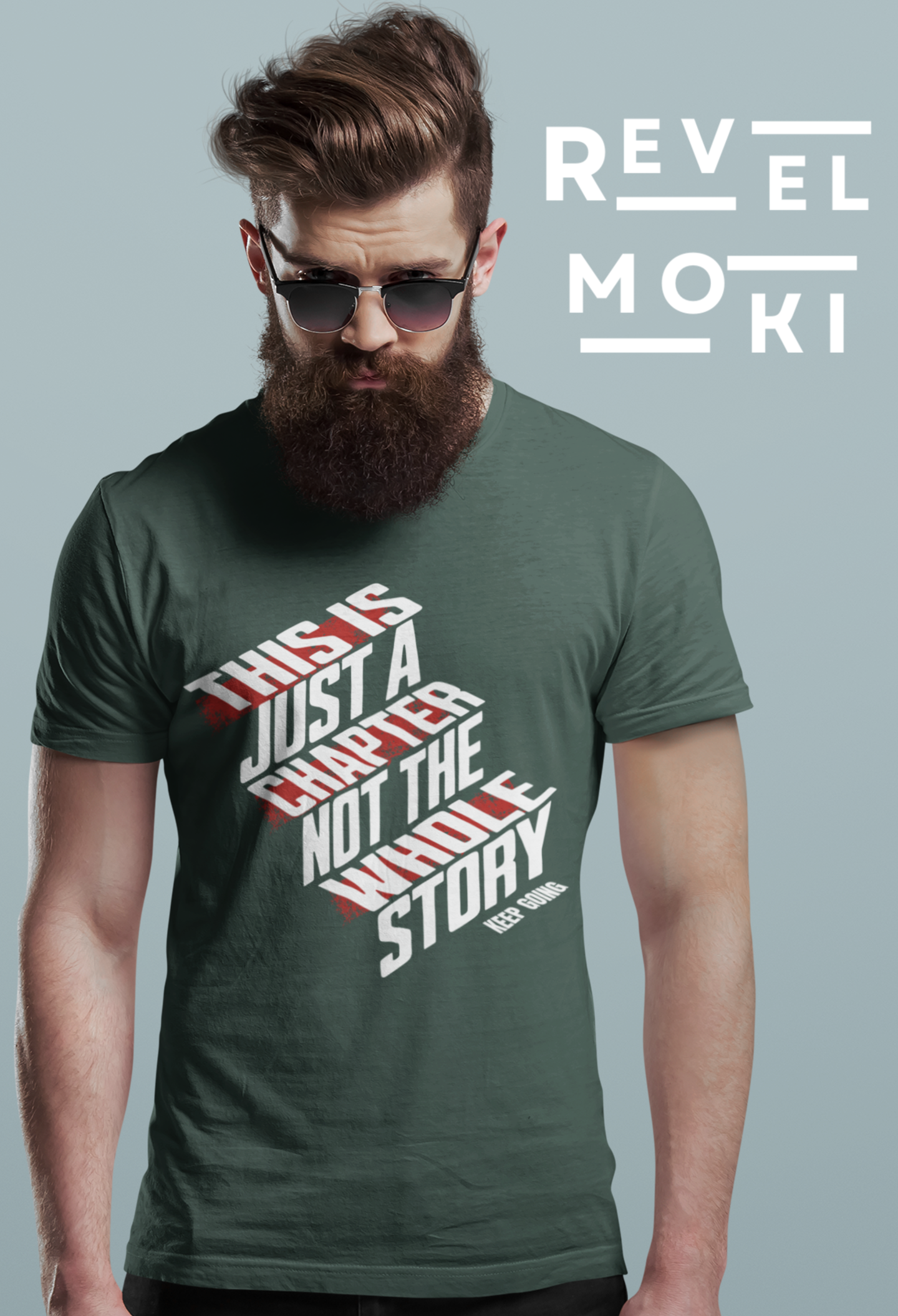 this-is-just-a-chapter-not-the-whole-story-keep-going-mental-health-tshirt-forest-green