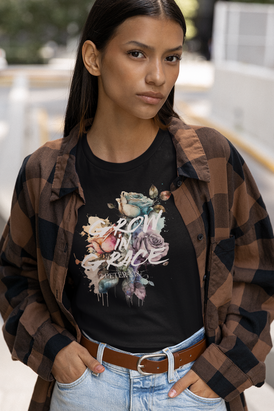 watercolor-floral-christian-woman-tee-black
