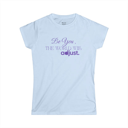 woman-in-beach-wearing-be-you-the-world-will-adjust-tee-closeup-blue